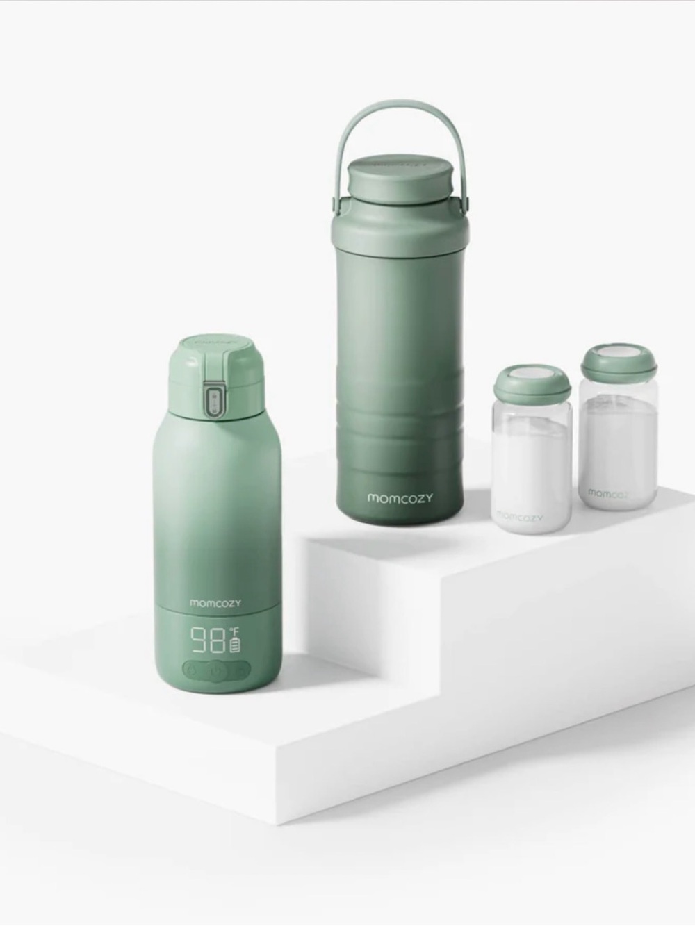 MOMCOZY Portable Bundle of Baby Bottle Cooler Plus Warmer On-the-Go